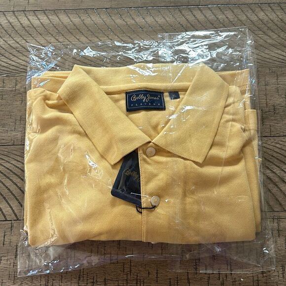 NWT Bobby Jones ⛳️ Players XL Polo New Sun 🌞 Yellow XL Green to Clubhouse 🍸 - Picture 17 of 17